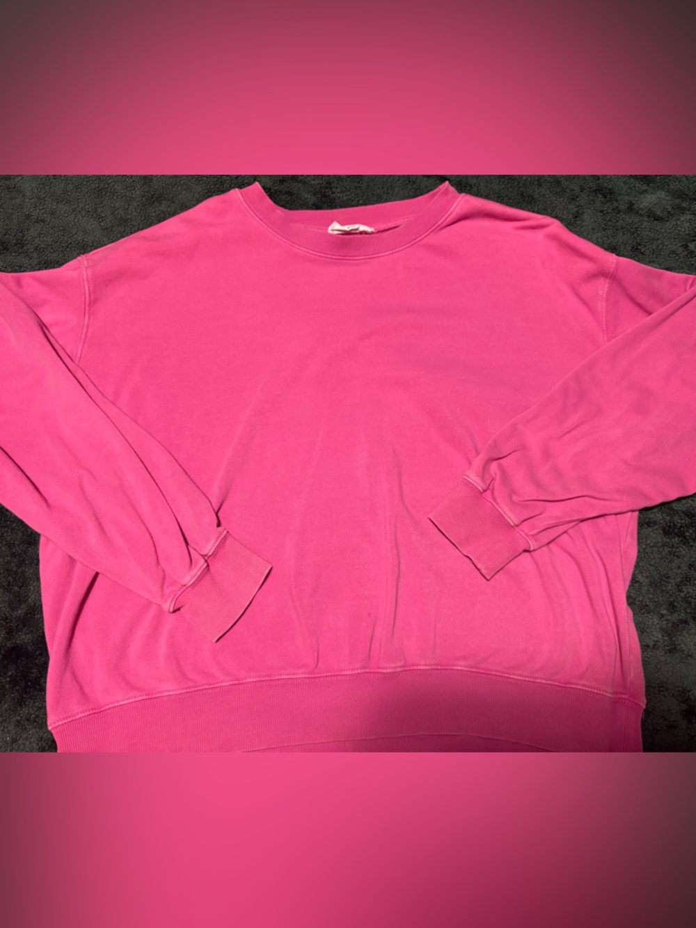 Double Zero Hot Pink Crewneck Sweatshirt